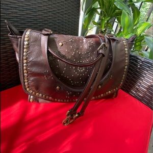 💫💫🛍🔥🔥 Plantania Brown Italian leather Satchel⭐️💫💫Rich in color and nice.